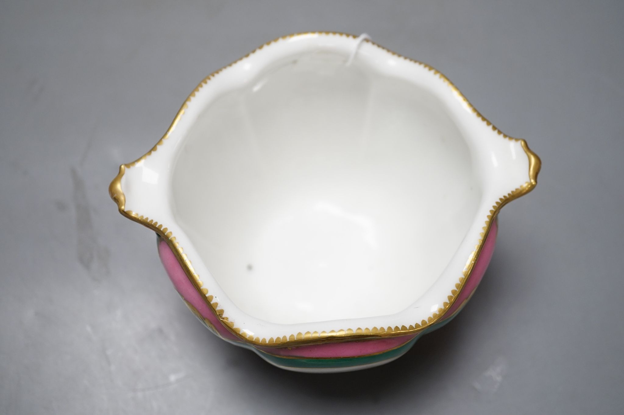 A 19th century French cache pot, in Sevres style, 10cms